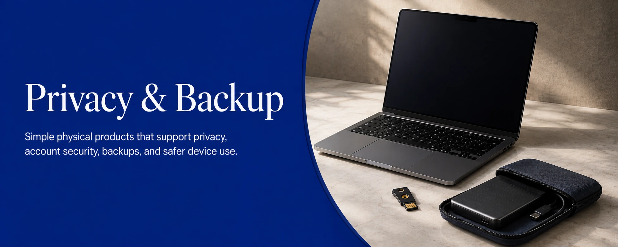 HOS Privacy and Backup tools and gear banner